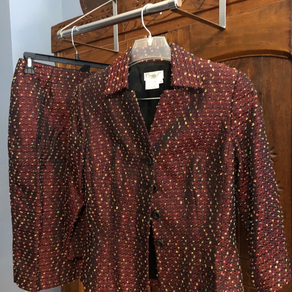 Ladies multicolored suit